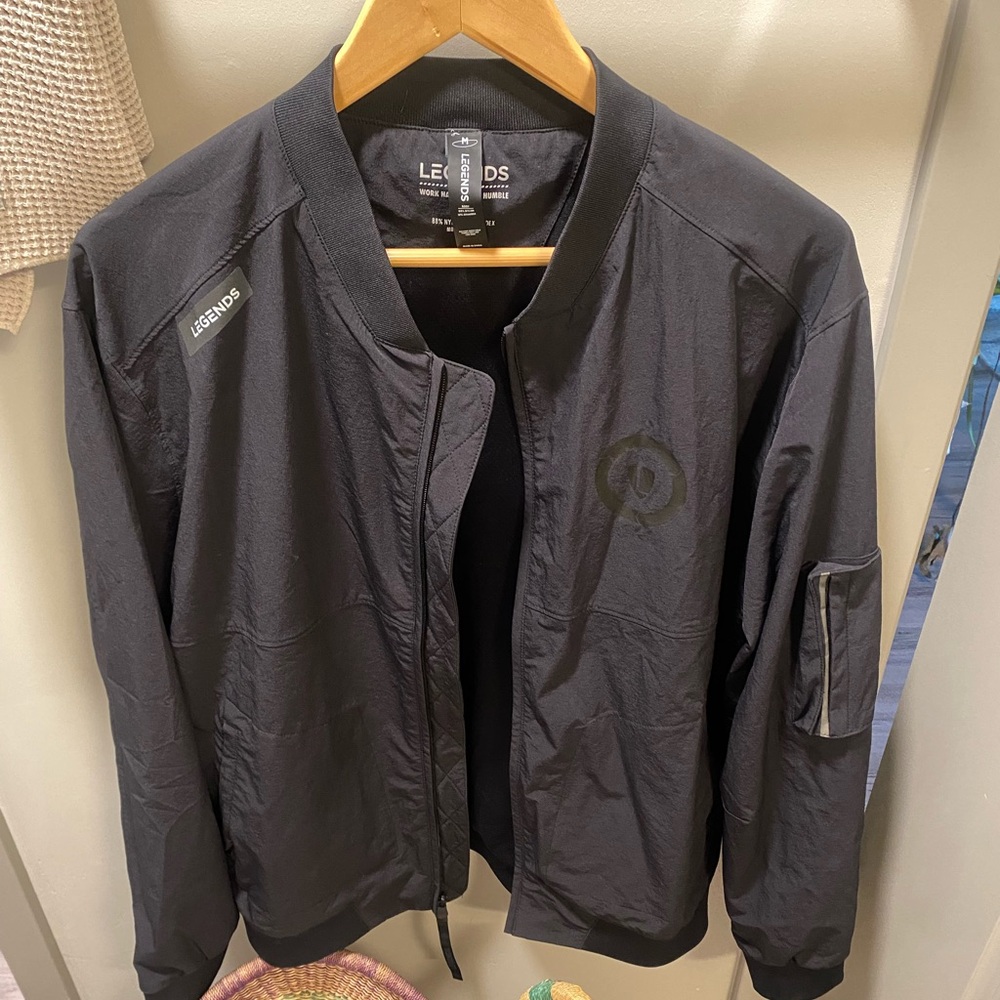 LEGENDS - CARSON BOMBER JACKET BLACK - Black Men's Bomber Jacket - Size M